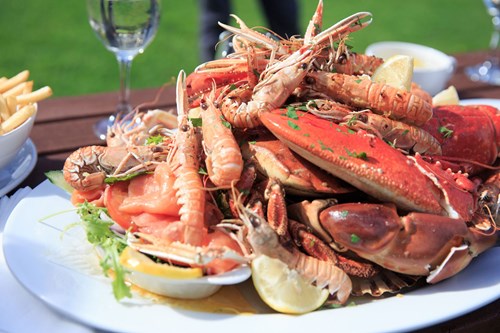 Seafood at Port Askaig Hotel, Islay