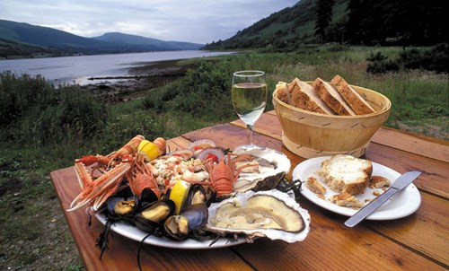 Shellfish platter Loch Fyne Oyster Bar