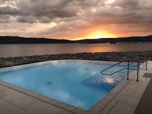 Infinity pool Portavadie Cowal Way
