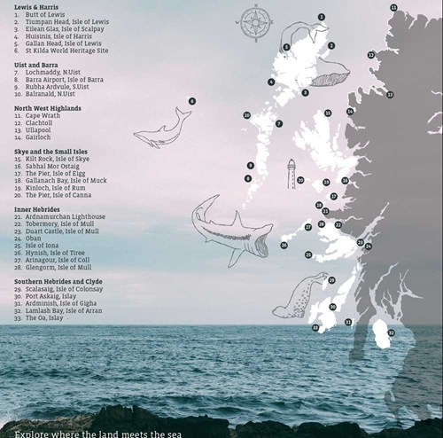 Hebridean Whale Trail Map