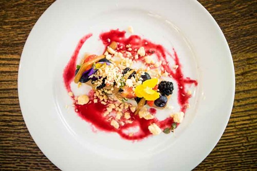 Vegan meal at The Machrie