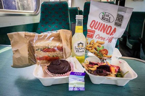 Vegan food at Food From Argyll At The Pier, Oban