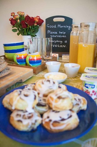 Vegan breakfast at Kings Reach B&B
