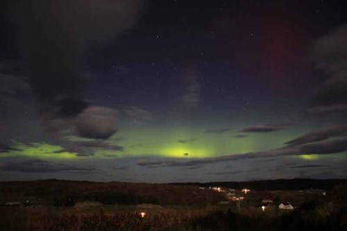 Northern Lights on Coll by George McConnachie